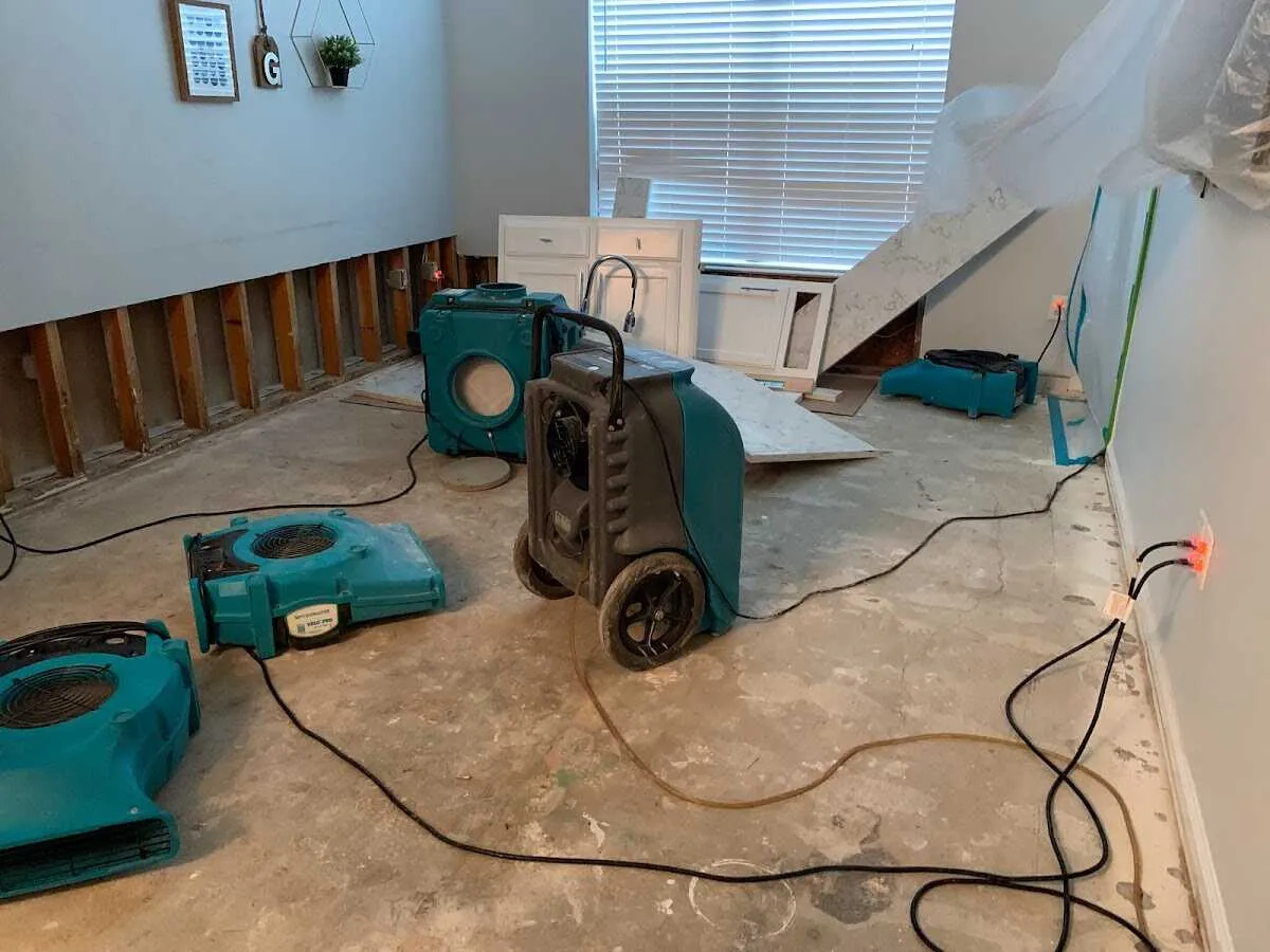 Dehumidifier in flood-cut room for Water Extraction & Removal in Country Walk